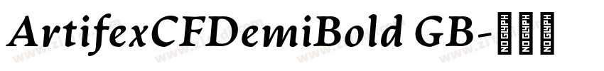 ArtifexCFDemiBold GB字体转换
